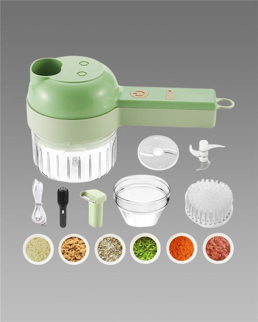4 in 1 Portable Electric Vegetable Cutter